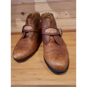 Ariat Brown Distressed Soft Leather Western Ankle Boots Sz.6